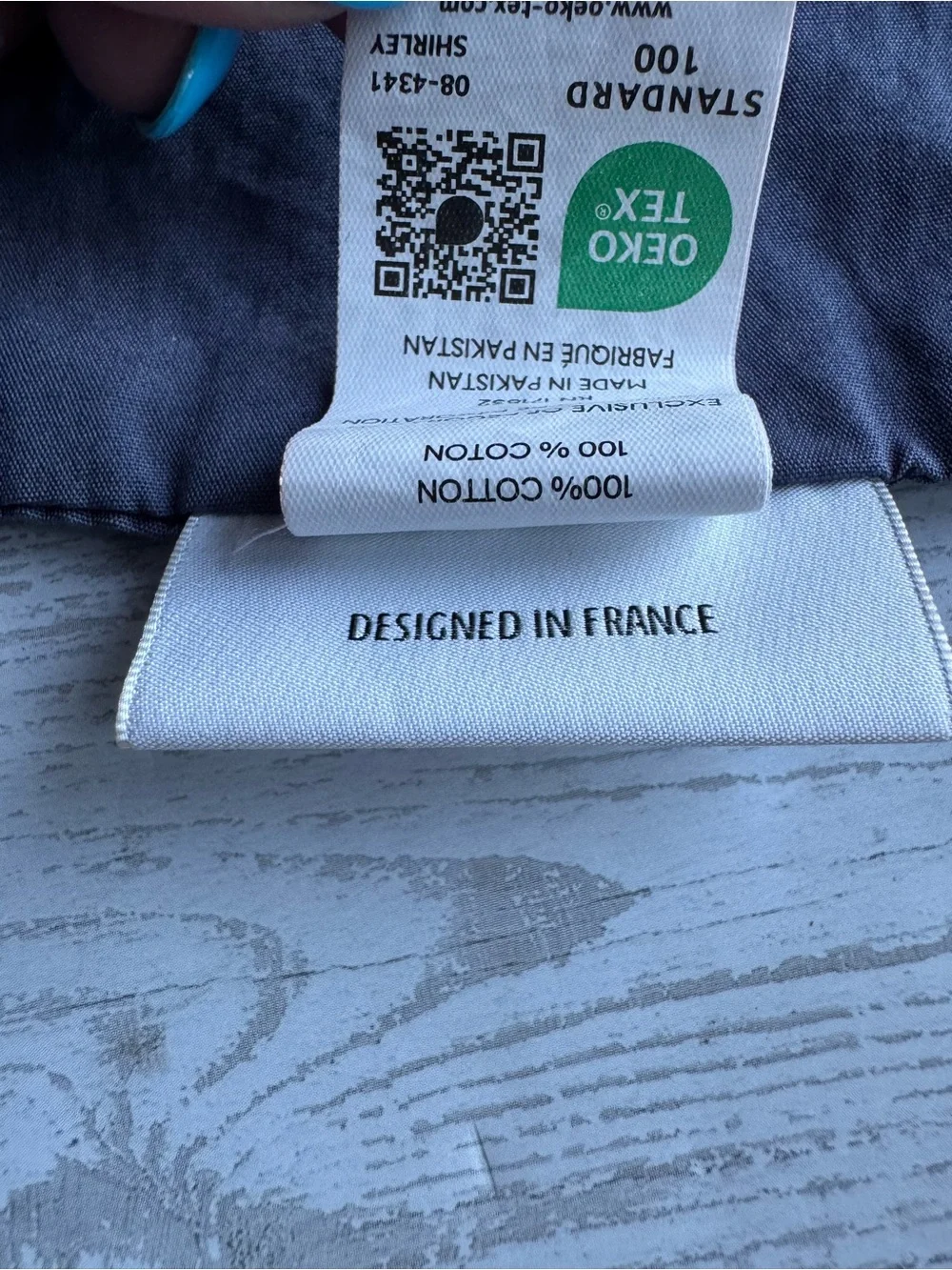Lacoste Navy Blue 100%Cotton Flat Sheet- New Condition